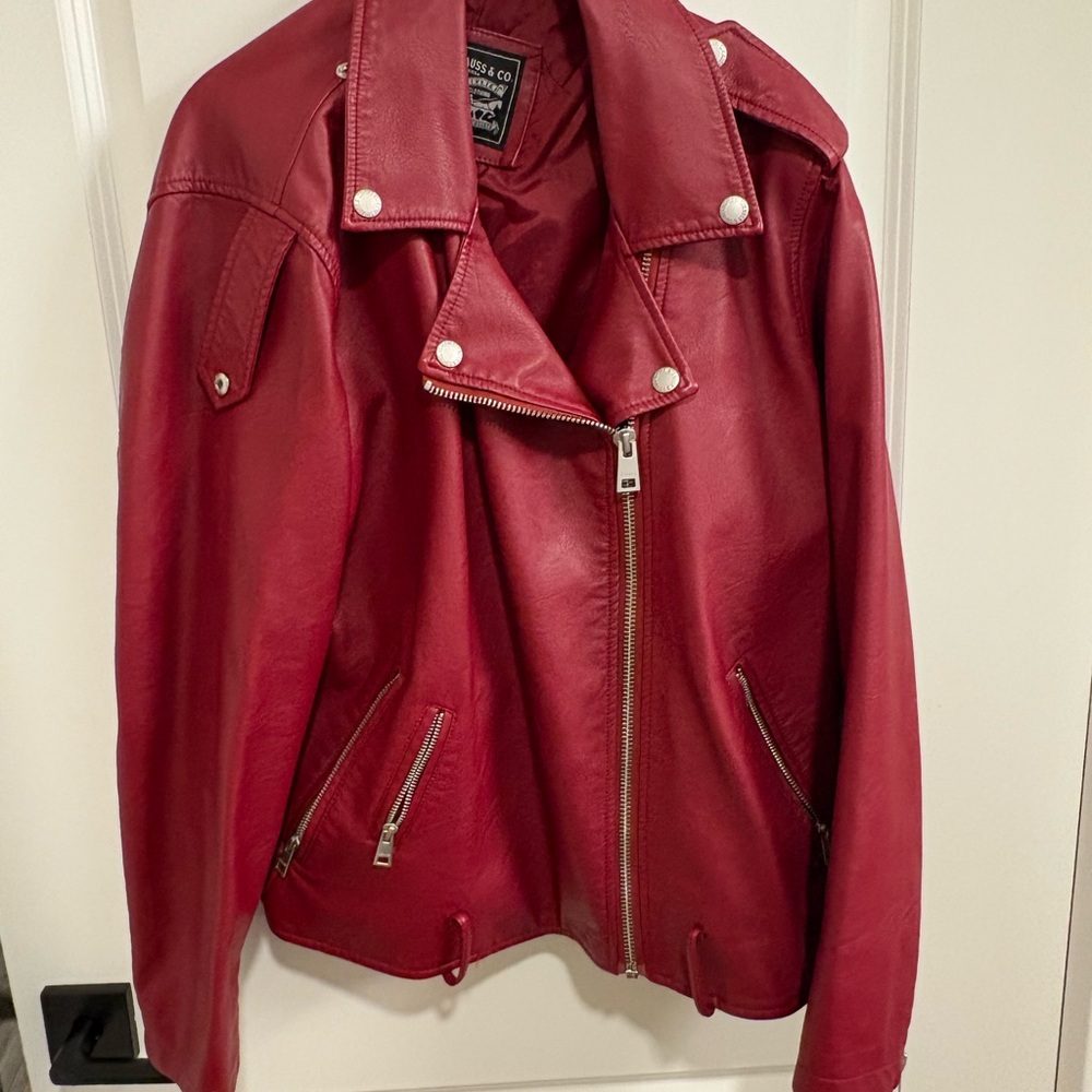 Levi’s Red Leather Jacket 1X